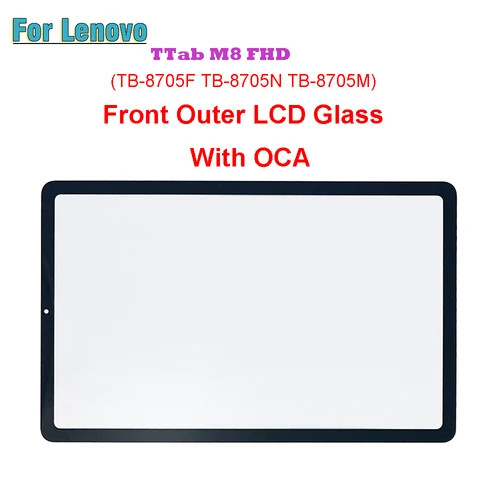 گلس تعمیراتی لنوو LENOVO TAB M8 8705 اورجینال با OCA
