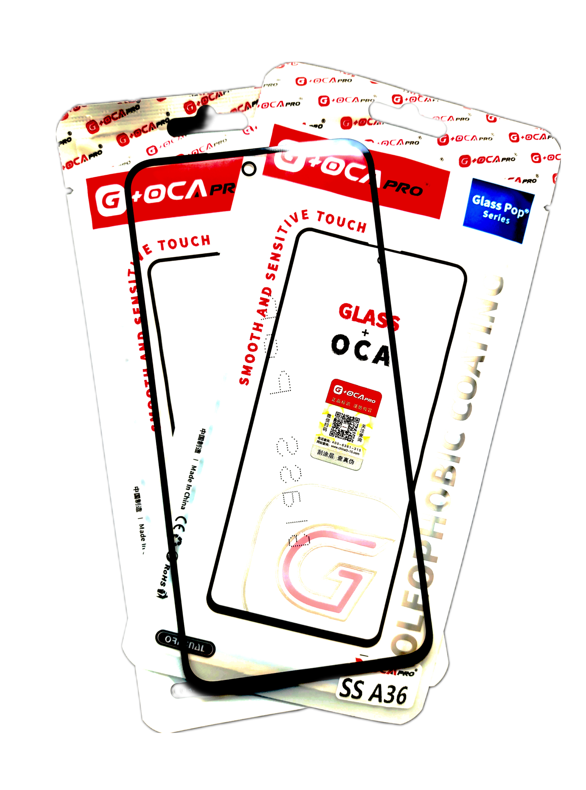 گلس تعمیراتی سامسونگ SAMSUNG A36 اورجینال با OCA