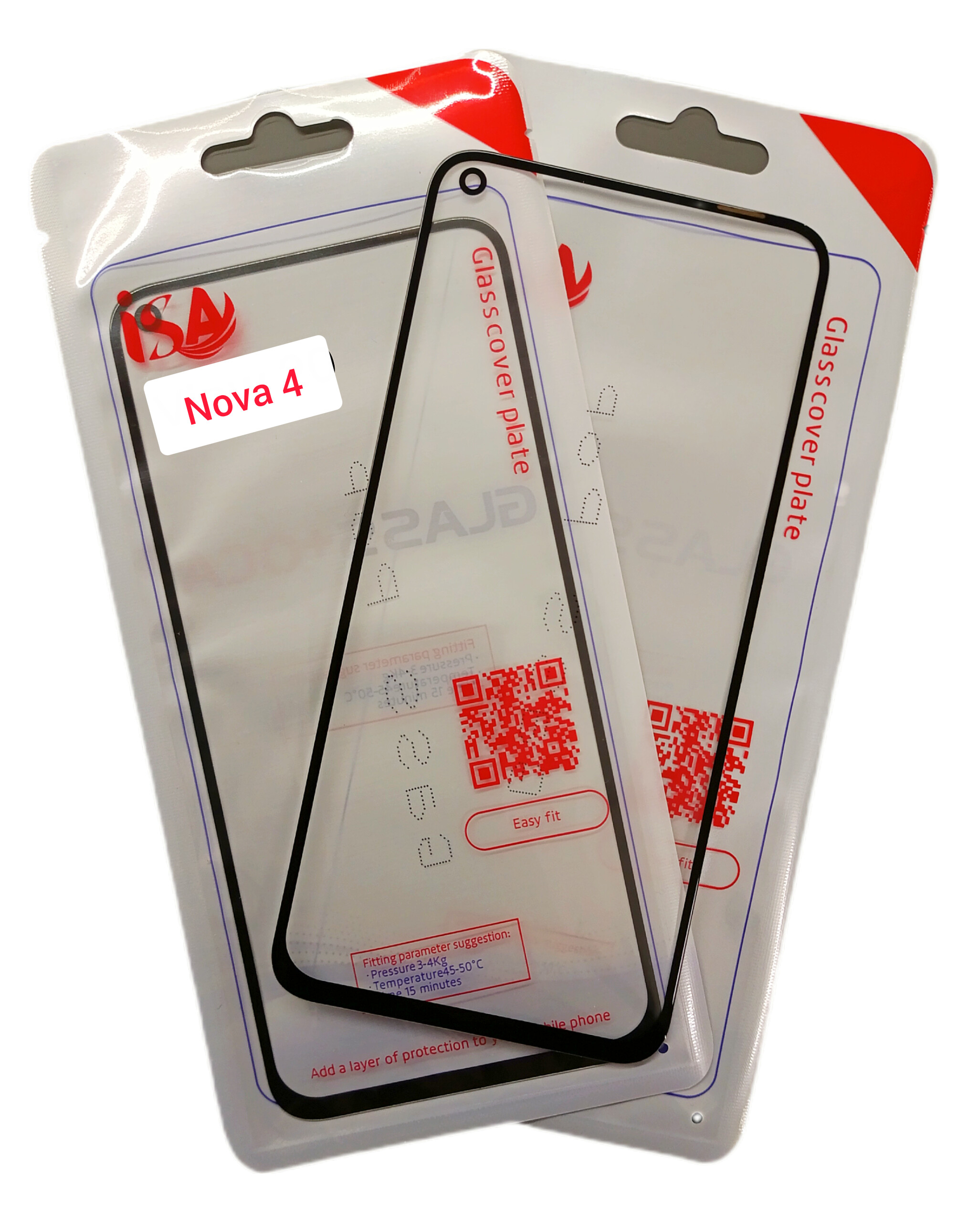 گلس تعمیراتی هواوی HUAWEI NOVA 4 اورجینال با OCA
