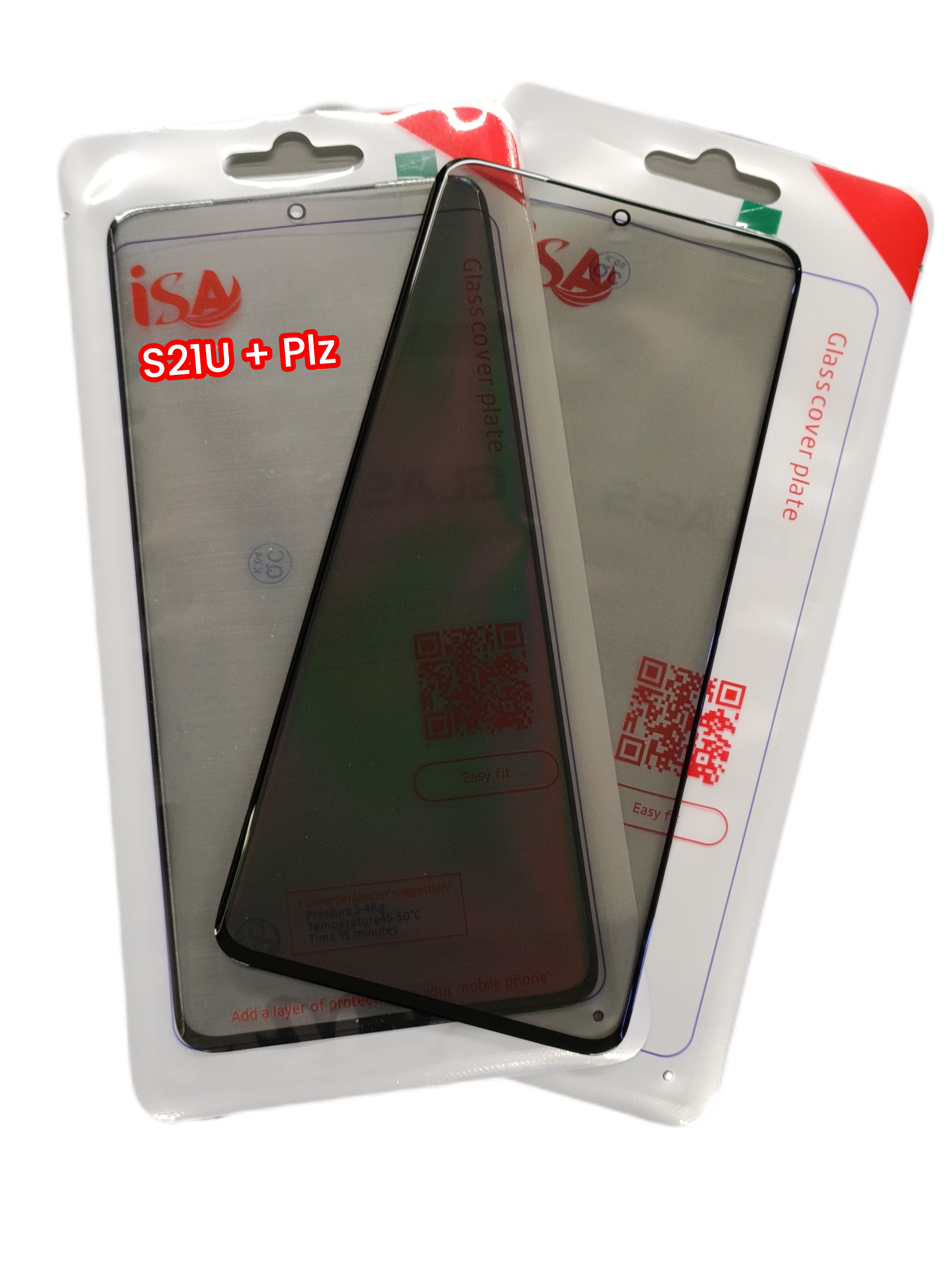 گلس تعمیراتی سامسونگ SAMSUNG GALAXY S21 ULTRA با OCA با پلاریزه